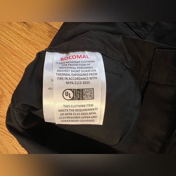 BACOMAL FR Men’s Cargo Work Pants Size32x32 Black - Picture 5 of 7
